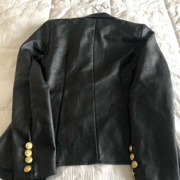 ๐ New Missguided Faux Leather Jacket with Stunning Design & Buttons ๐ - Picture 10 of 10